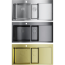 Мойка OMOIKIRI AKISAME 100-2-LG-L нерж. Сталь/светлое золото 4973089
